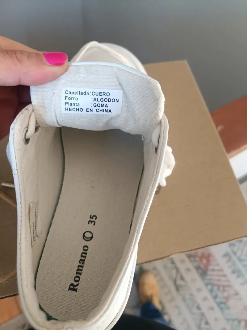 Zapatillas blancas Romano talla 35 - 5