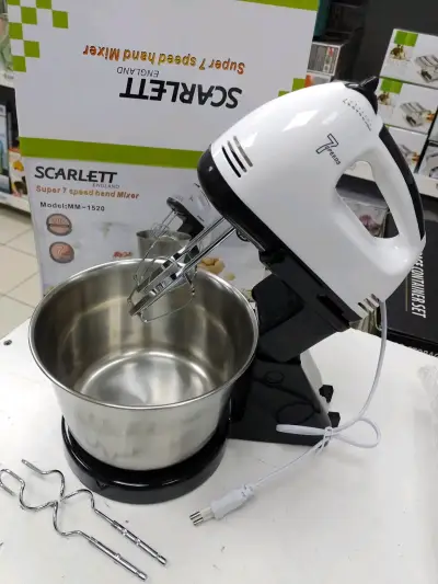 Batidora de Mano Scarlett 7 Velocidades con Bowl. - miniatura 3