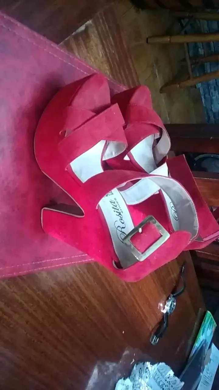Sandalias de tacón alto rojas Rosita Shoes - 2