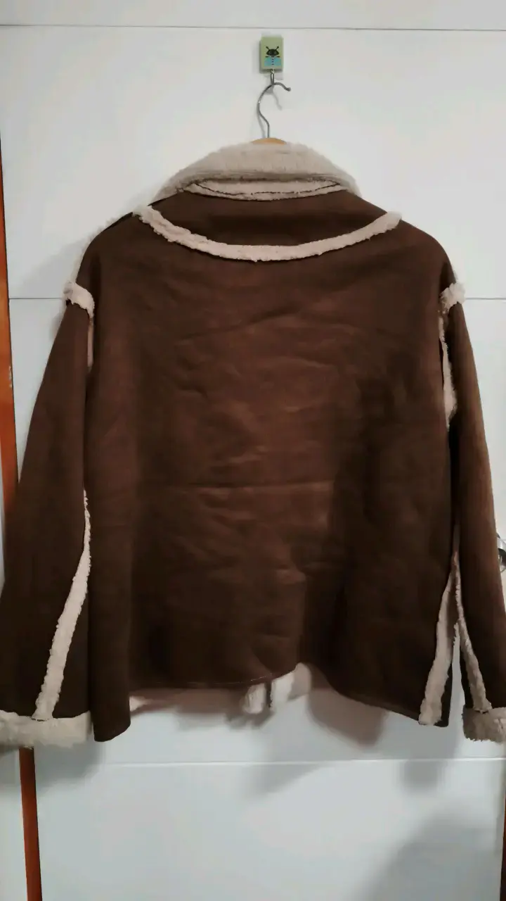 Chaqueta de invierno marrón con forro de lana - 2