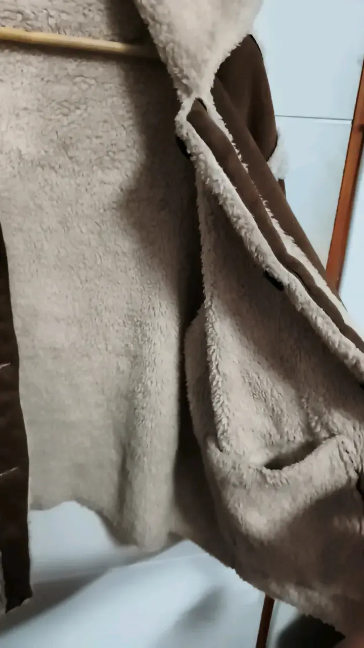 Chaqueta de invierno marrón con forro de lana - 4