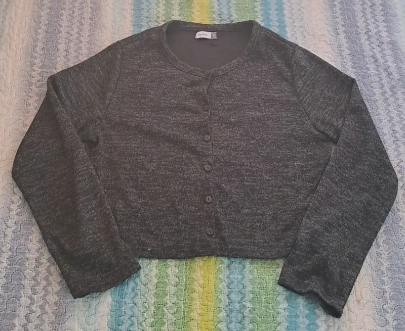 Cardigan gris oscuro de mujer