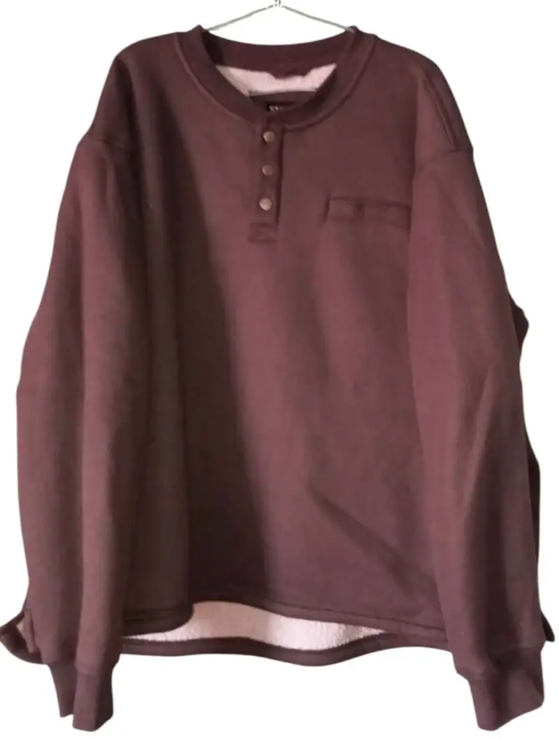 Polerón Stanley marrón con forro polar talla 3XL - 2