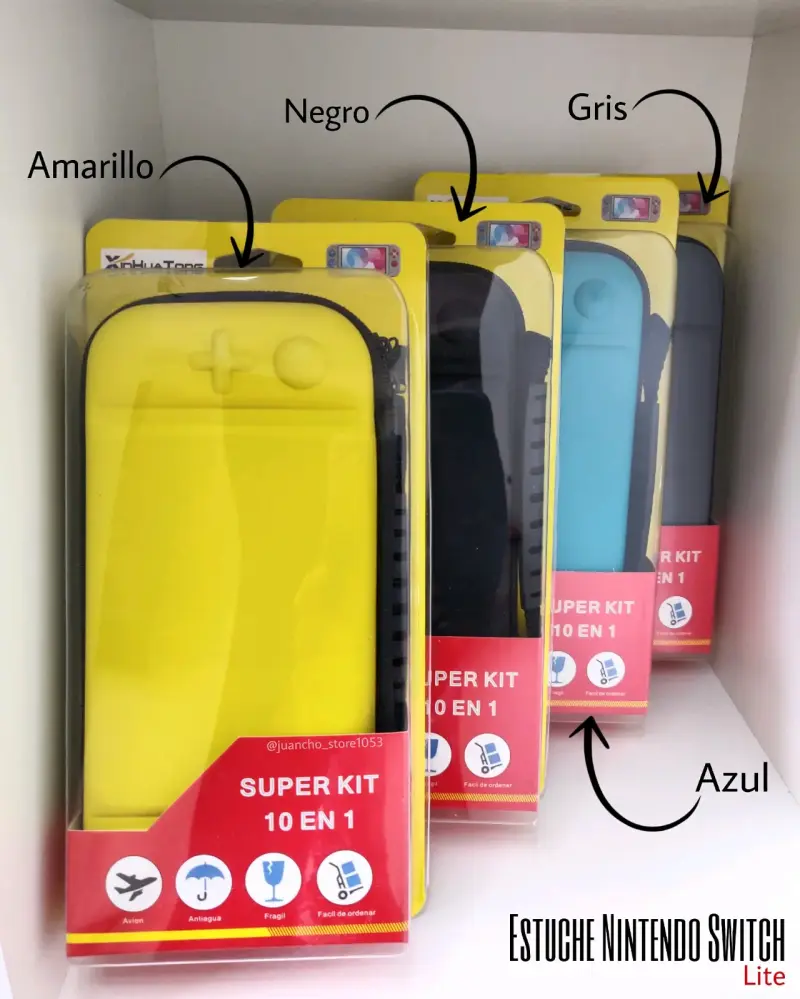 Estuche 10 en 1 para Nintendo Switch Lite