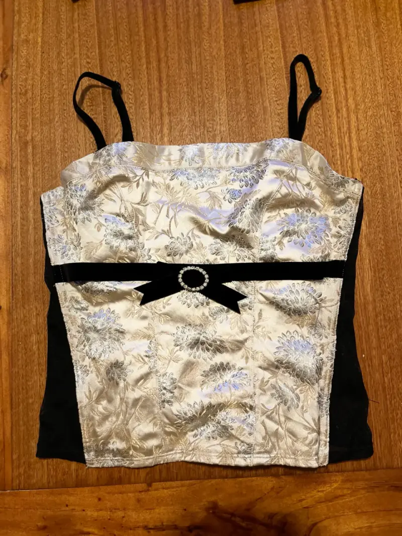 Corset de satanizado floral H&M - 2