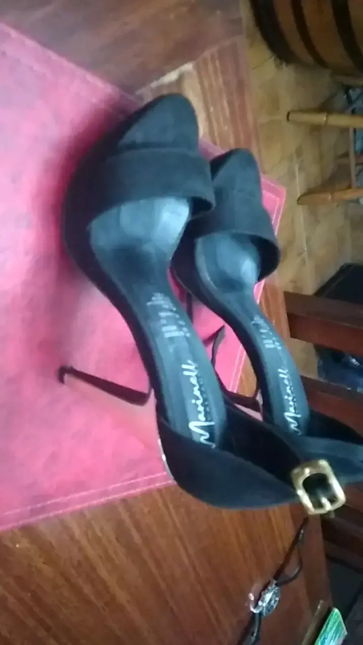 Tacones negros de gamuza Minelli elegantes - 2