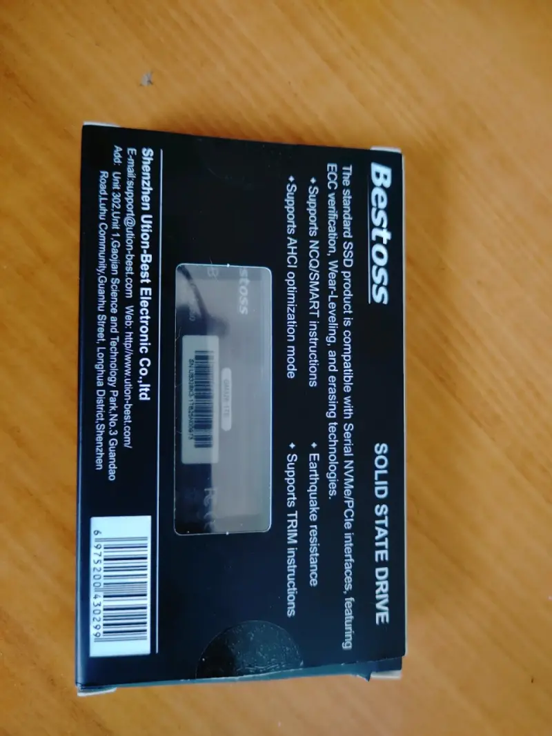 SSD M.2 NVMe 1TB Bestoss GM328 PCIe 3.0 - 4