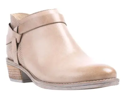 Botines de cuero Gacel beige con tacón bajo - miniatura 2