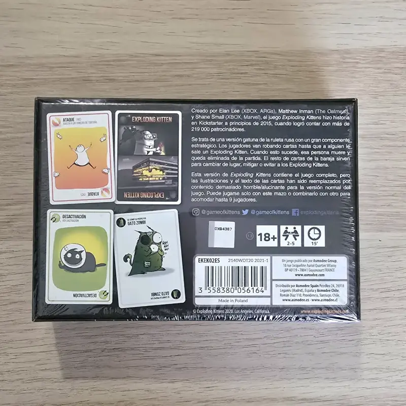 Juego de cartas Exploding Kittens NSFW - 2