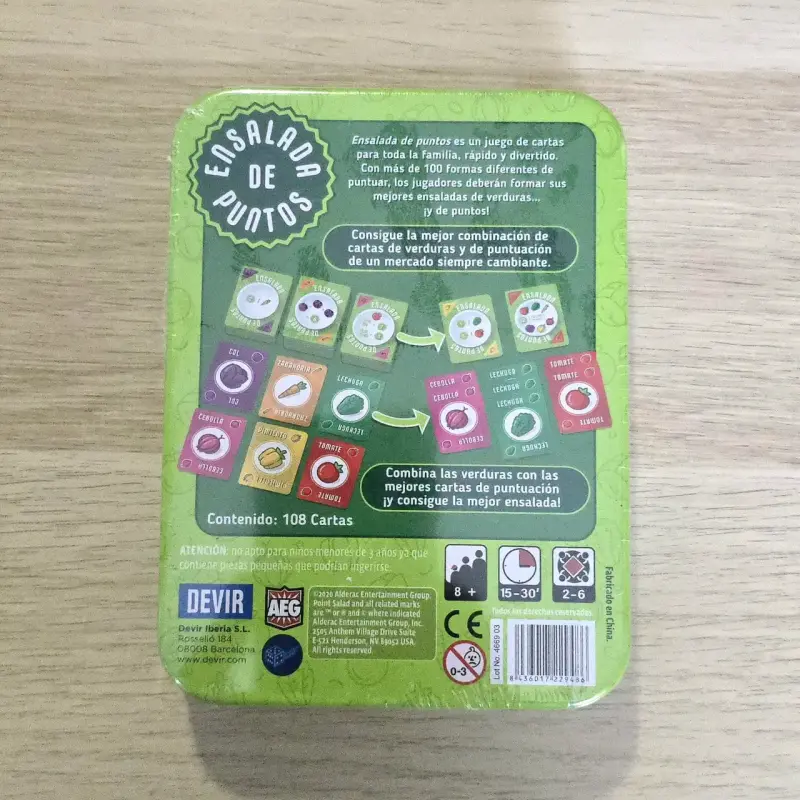 Juego de cartas Ensalada de Puntos Devir - 2