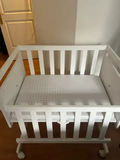 Cuna de madera blanca para bebé Micuna - miniatura 1