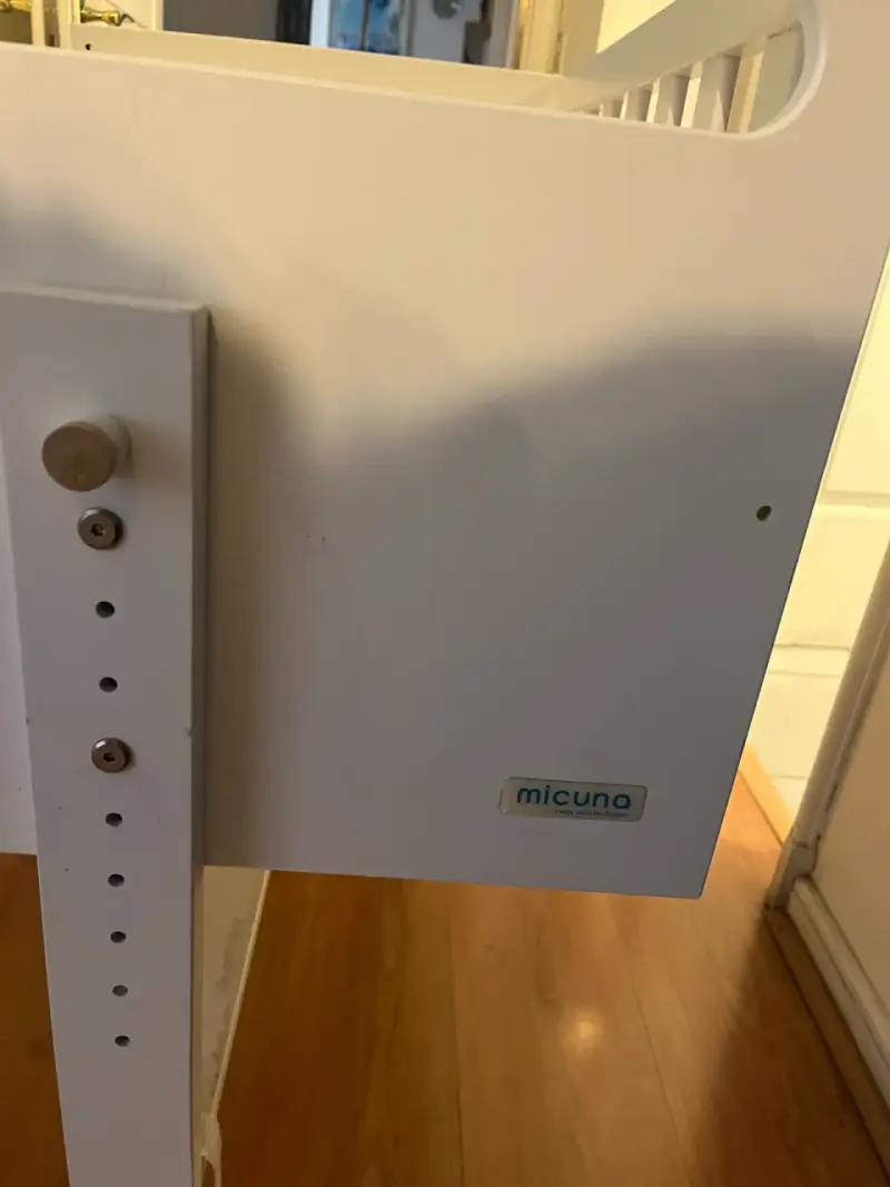 Cuna de madera blanca para bebé Micuna - 2