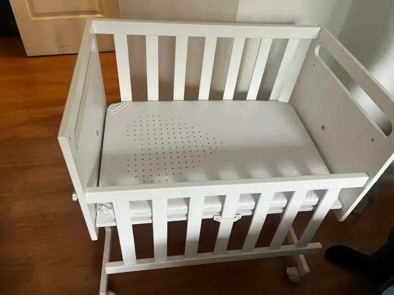 Cuna de madera blanca para bebé Micuna - 4