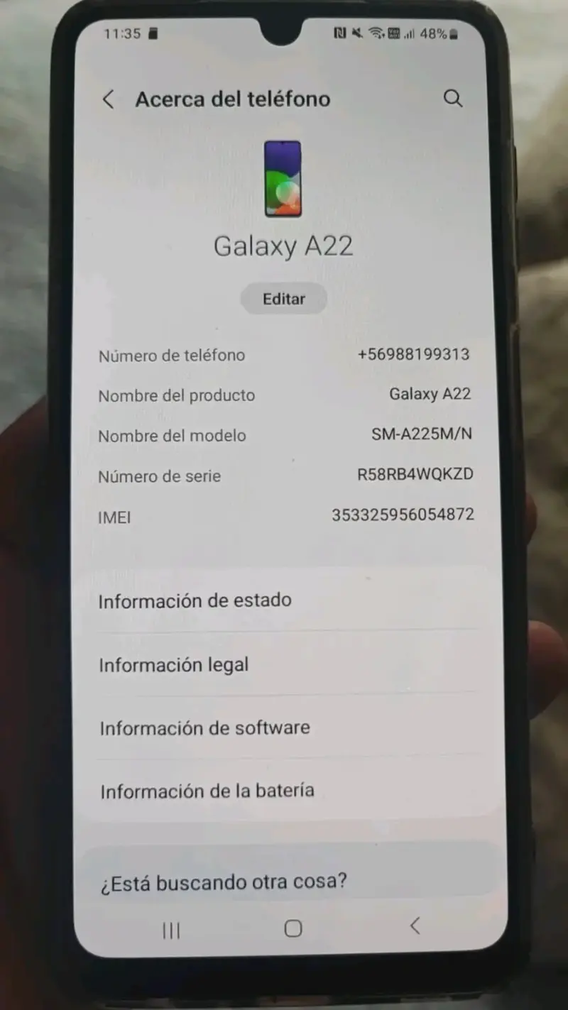 Samsung Galaxy A22 en buen estado - 2