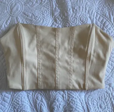 Top strapless beige Shein talla XS - miniatura 1
