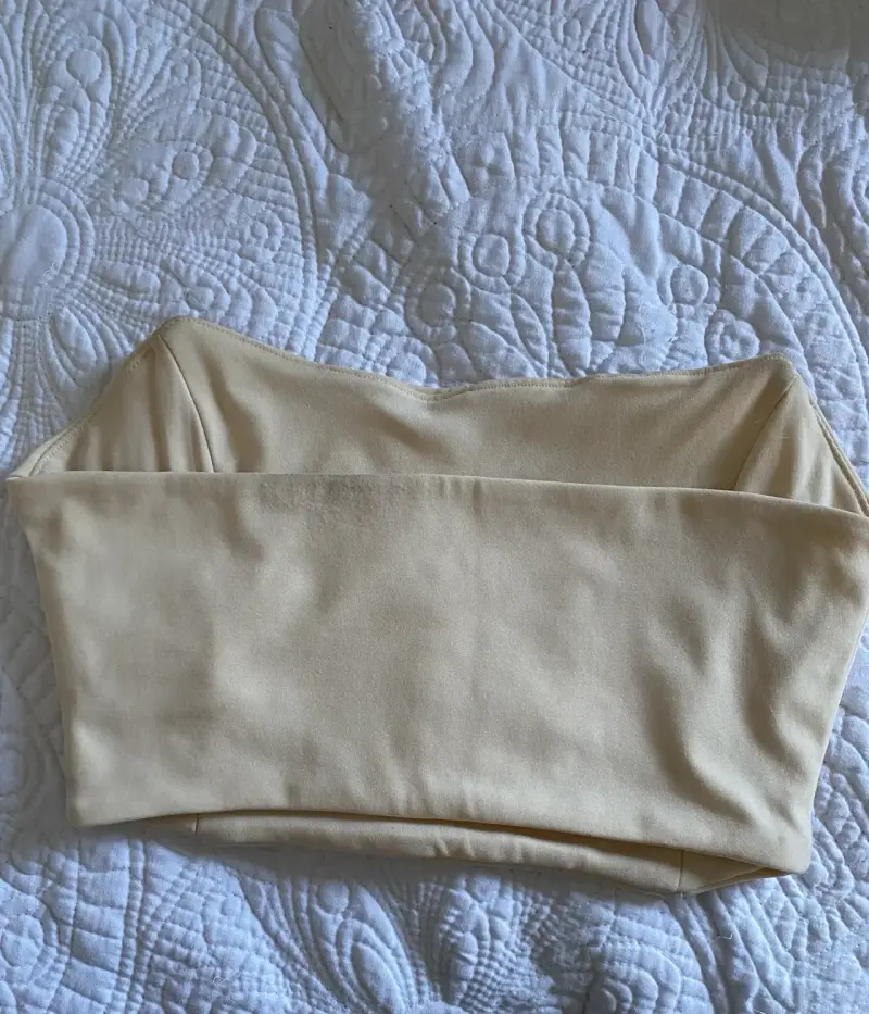 Top strapless beige Shein talla XS - 2