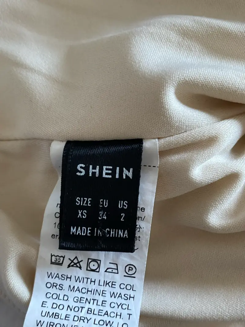 Top strapless beige Shein talla XS - 3