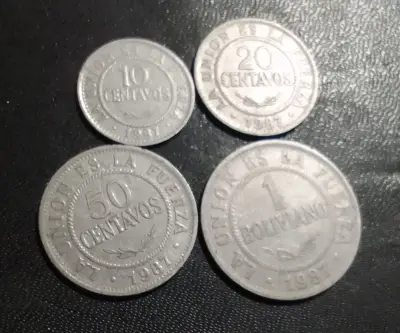 Monedas antiguas de Bolivia 1987 - miniatura 1
