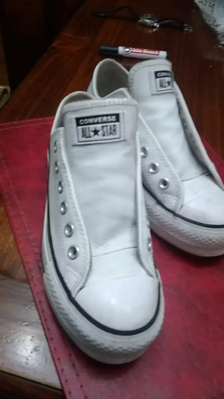 Zapatillas Converse All Star blancas sin cordones