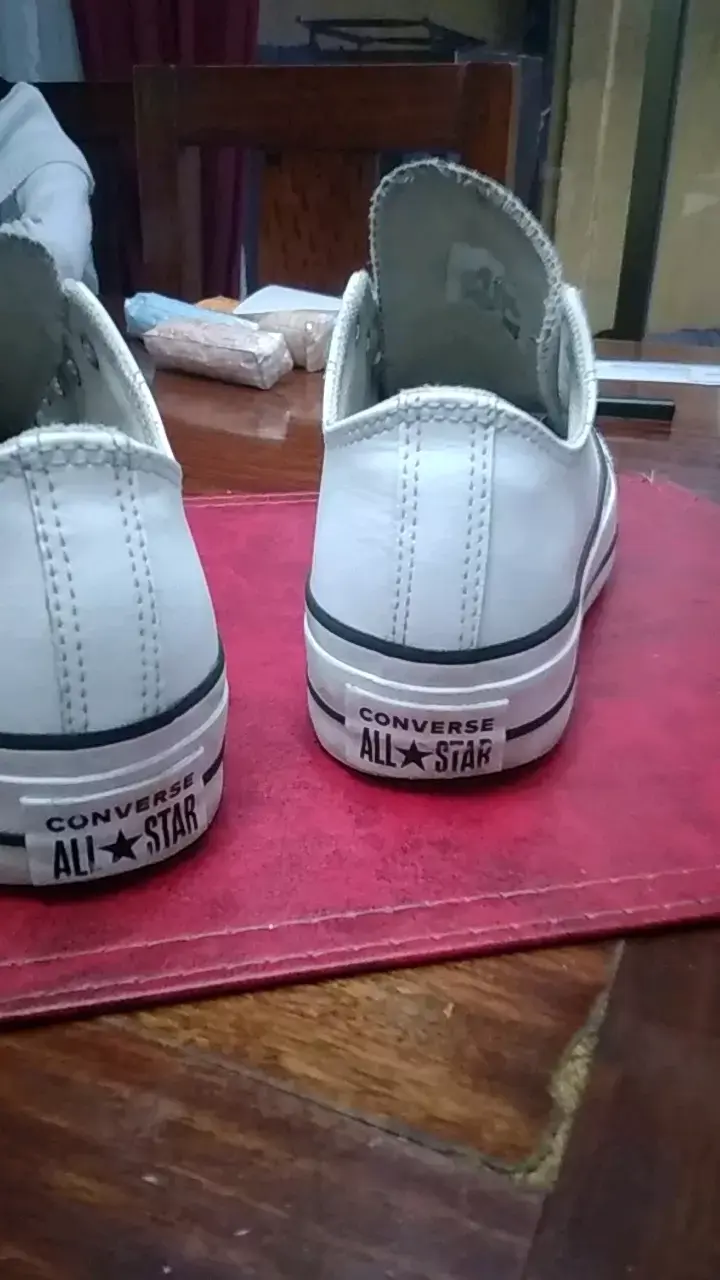 Zapatillas Converse All Star blancas sin cordones - 4