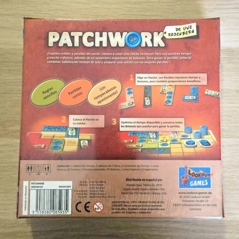 Juego de Mesa Patchwork para Dos Jugadores - 2