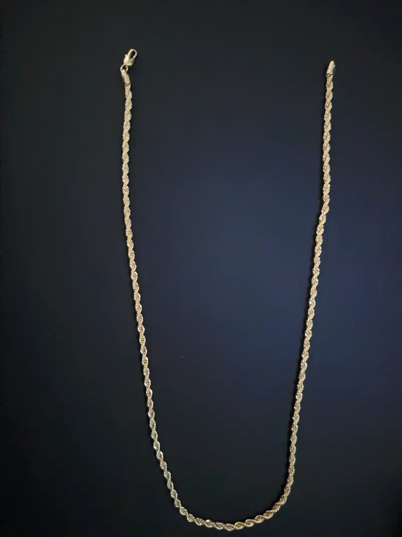 Cadena de oro laminado 14k turbillon - 1