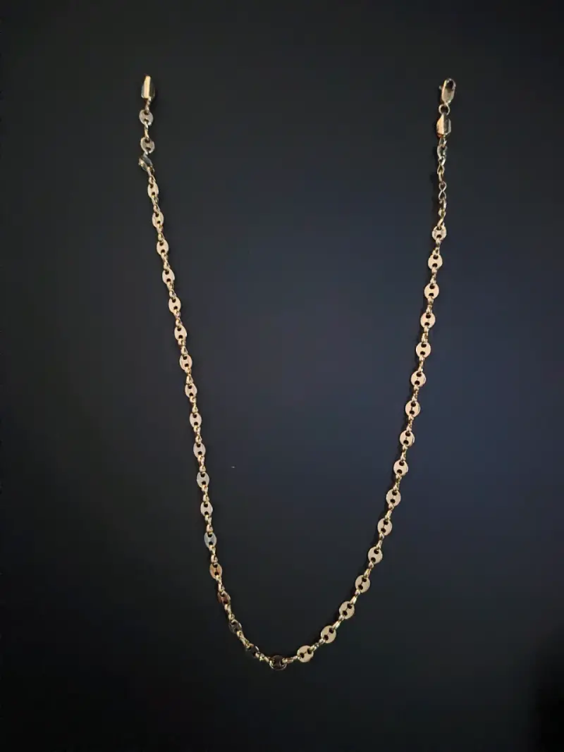 Cadena de oro laminado 14k turbillon - 5