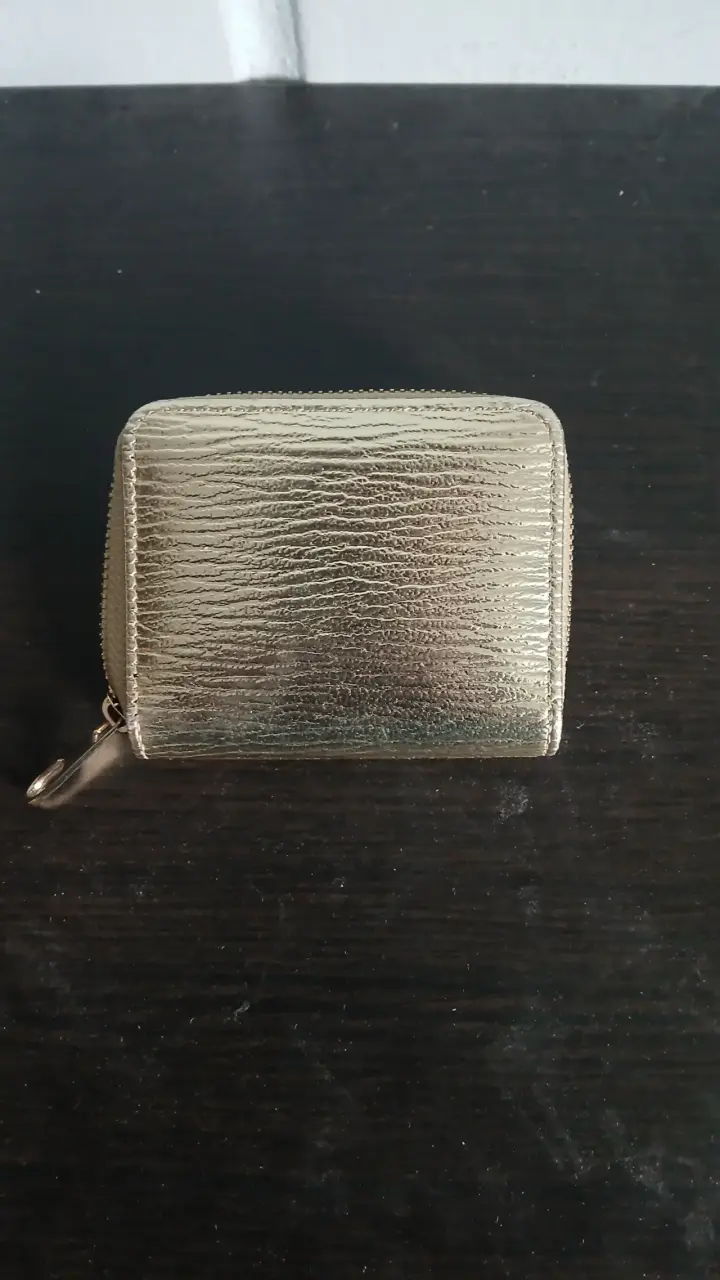 Monedero dorado Ghost con cierre - 4