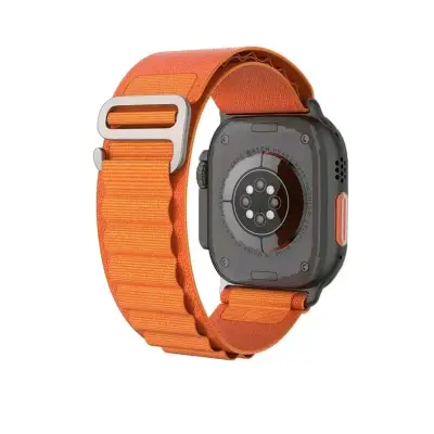 Reloj inteligente con correa naranja deportiva - miniatura 1