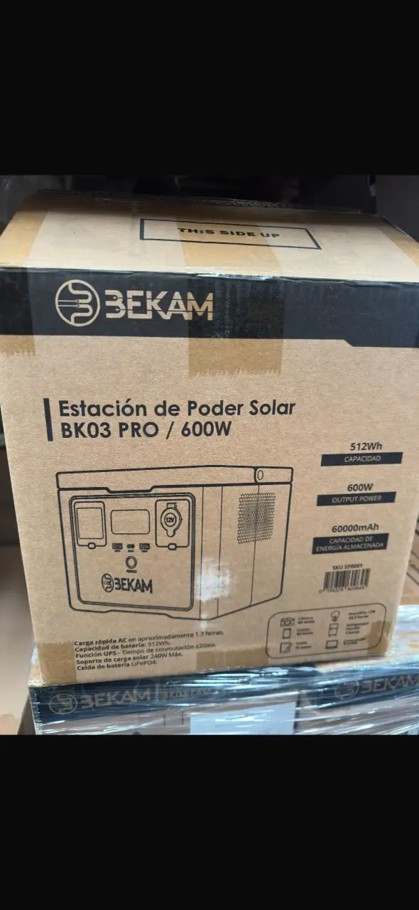 Estación de Poder Solar BEKAM BK03 PRO / 600W - ¡N - 6