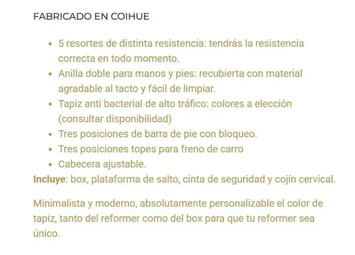 Reformer Pilates Profesional Nuevo - 5