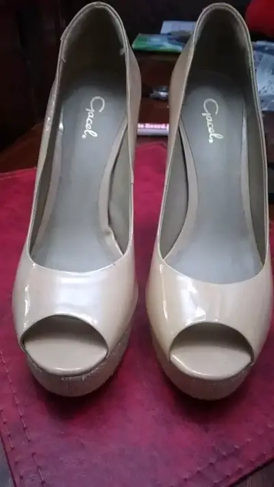 Zapatos de tacón alto beige Gacel - miniatura 4
