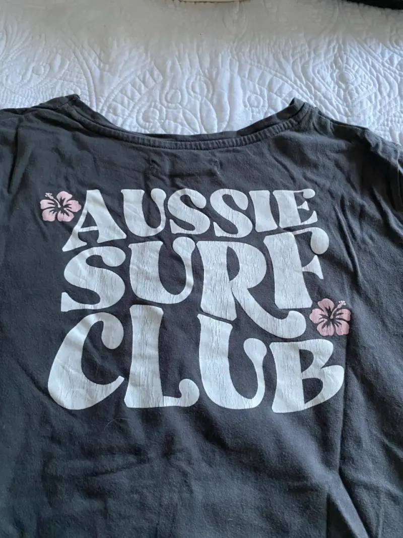 Polera gris Aussie para mujer