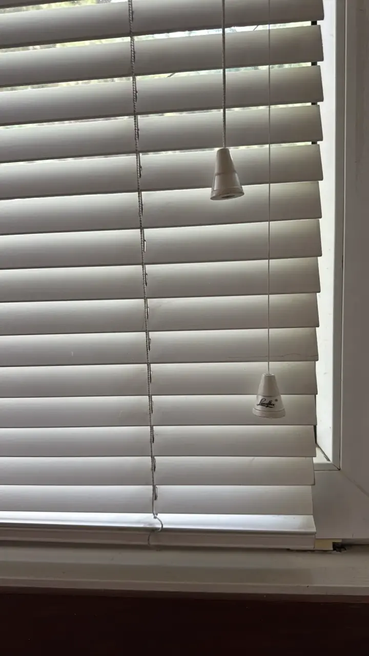 Persianas luxaflex blancas de madera - 1
