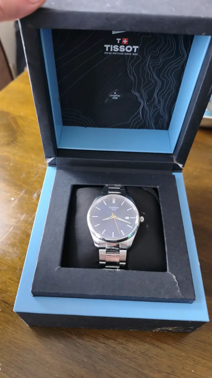 Reloj Tissot de acero inoxidable con caja original - 3
