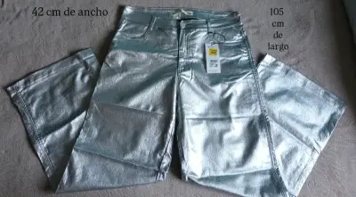 Pantalones plateados Alaniz - miniatura 2