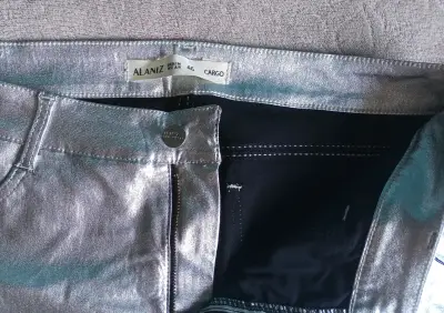 Pantalones plateados Alaniz - miniatura 3