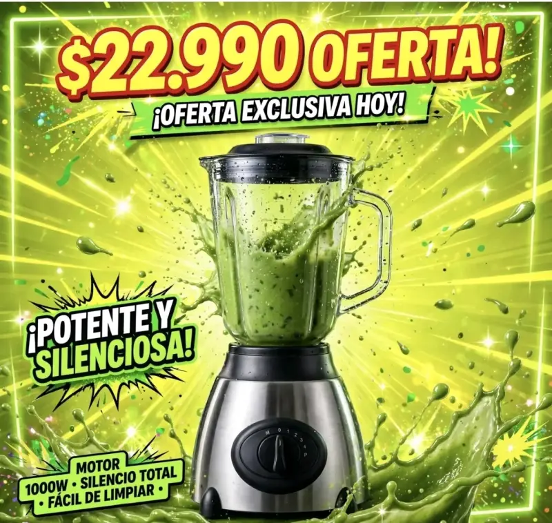Licuadora de acero inoxidable con vaso adicional - 1
