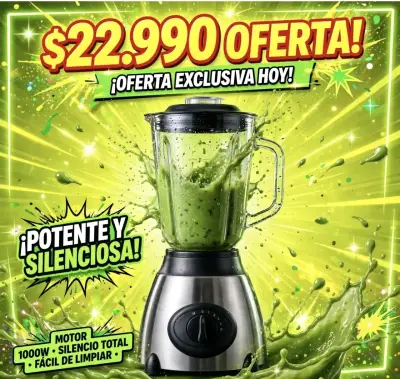 Licuadora de acero inoxidable con vaso adicional - miniatura 1