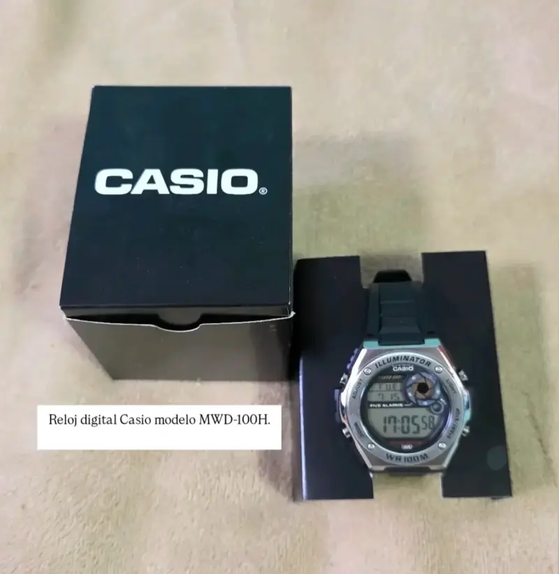 Reloj digital Casio MWD-100H con iluminación - 4