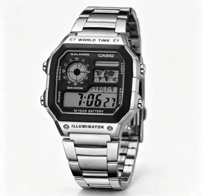 Reloj Casio digital con cronómetro y alarma - miniatura 1