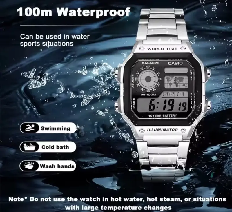 Reloj Casio digital con cronómetro y alarma - 3