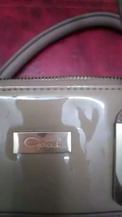 Cartera de mano beige marca Gacel - miniatura 1