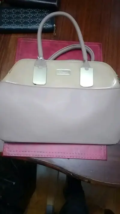 Cartera de mano beige marca Gacel - miniatura 2