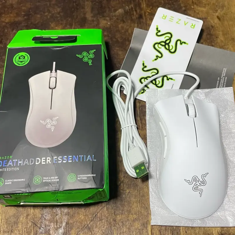 Mouse Razer DeathAdder Essential Edición Blanca - 1
