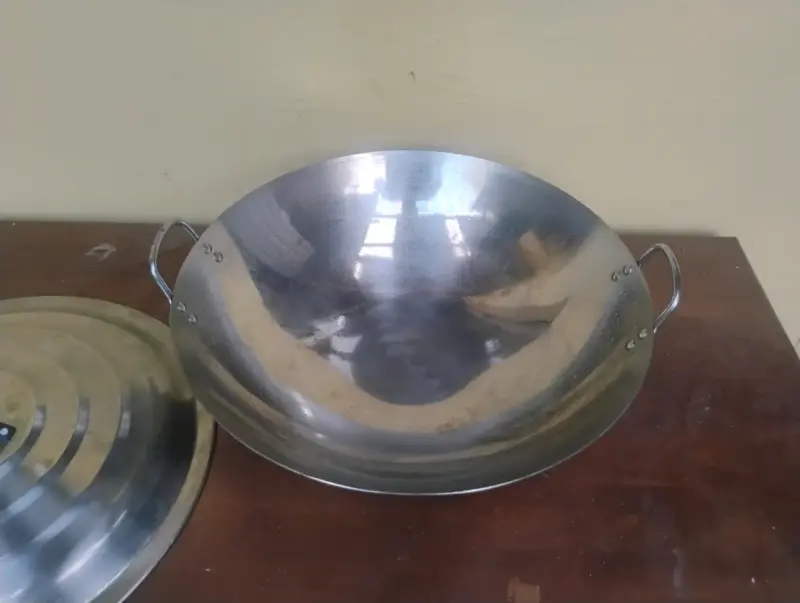 Wok de Acero Inoxidable con Tapa - 2