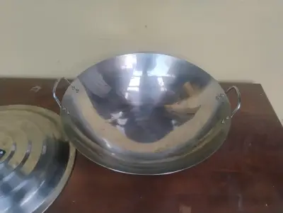 Wok de Acero Inoxidable con Tapa - miniatura 2