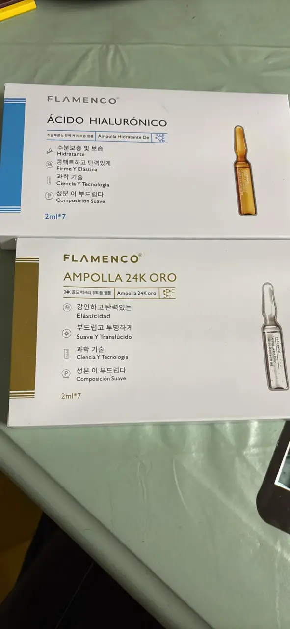 Set de Mascarillas Flamenco con Ácido Hialurónico y Oro 24K - 2