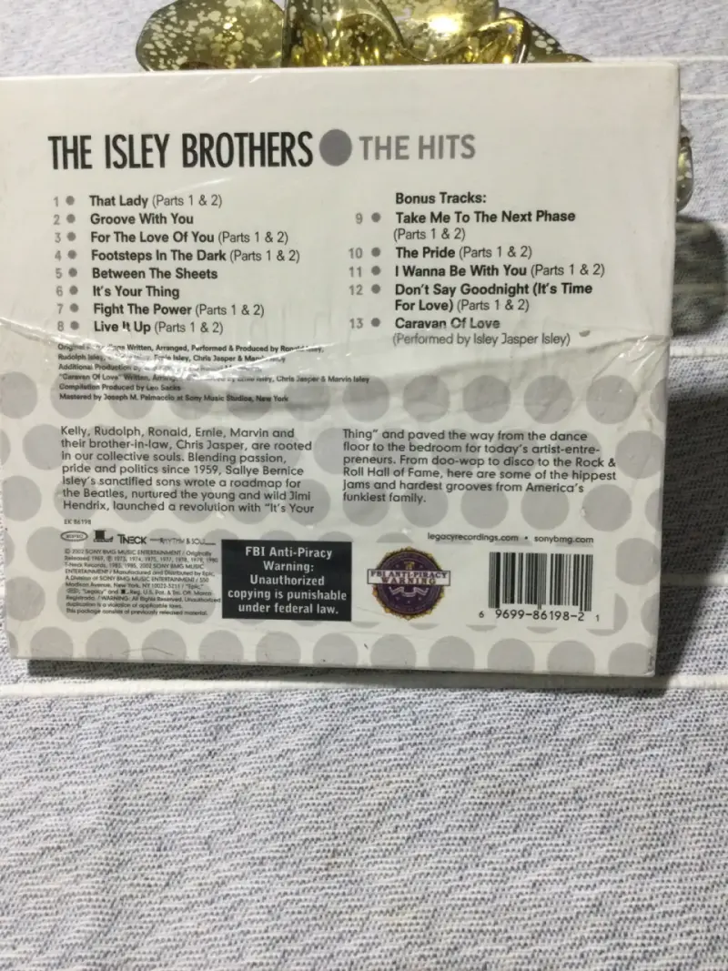 CD The Isley Brothers Greatest Hits Volumen 1 - 2
