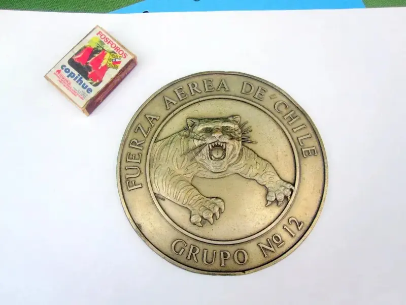 Emblema Fuerza Aerea N° 12 Fach Avion F5 Tiger - 1